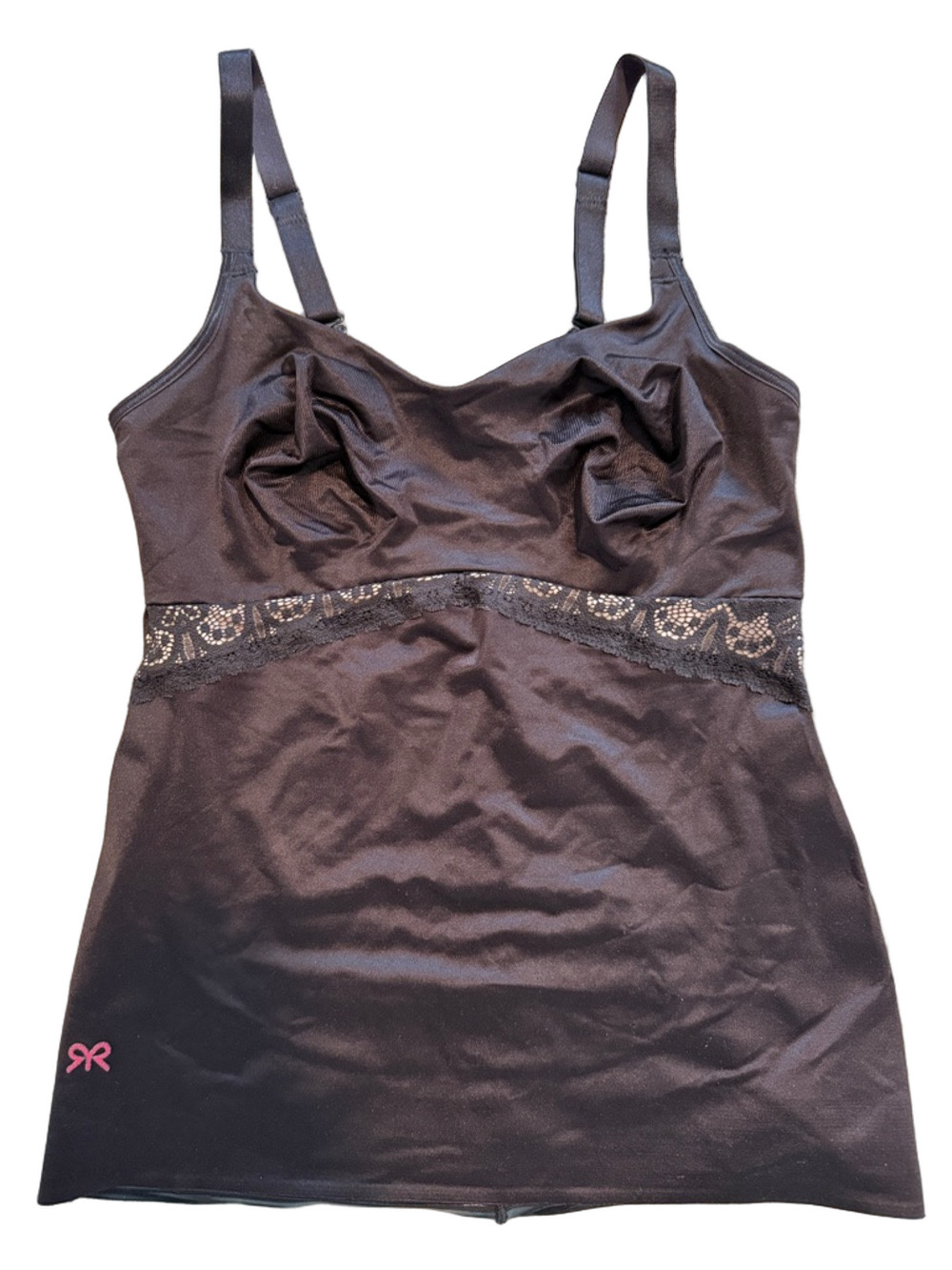 Ruby Ribbon black lace trimmed cami sz 36
